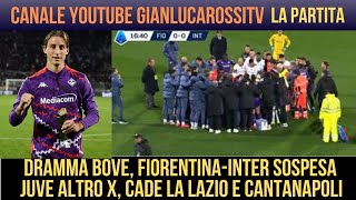 SALTA FIORENTINAINTER PER MALORE LA JUVE PAREGGIA ANCORA E IL NAPOLI TRA GLI ASTERISCHI SALE [upl. by Nitza122]