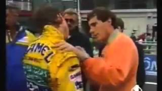 Video Completo Senna Discutindo Com Schumacher França 1992 [upl. by Enilrad]