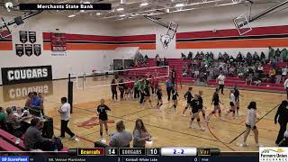 ViborgHurley Cougars v Freeman AcademyMarion Bearcats VB [upl. by Kcyrred955]