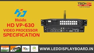 Huidu HD VP630 Video Processor huiducontroller huidu techon outdoorled indoorled [upl. by Tizes883]