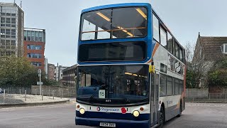 GX54 DVU Stagecoach South East 54Reg Dennis Trident Alexander ALX400 [upl. by Africa]