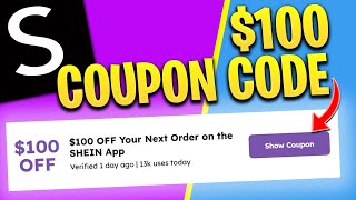 you have to use this 100 SHEIN Coupon Code  SHEIN 100 Promo Code for existing customers [upl. by Ahcim]