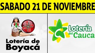 Resultados Lotería de BOYACÁ y CAUCA Sábado 21 de Noviembre de 2020  PREMIO MAYOR 😱💰🚨 [upl. by Noemys924]