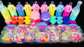 Satisfying ASMR 🌈 Unboxing Blind Bags 🌈 Mixing Random Into Rainbow Slime And Glitter amp Glossy Slime [upl. by Peers731]