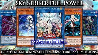 Sky Striker Post Banlist  New Support  Triple quotEngagequot amp Post quotLord of Dimensions Master Duel [upl. by Gray]