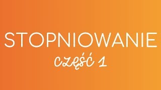 5 STOPNIOWANIE część 1  hiszpańska gramatyka [upl. by Scarface]