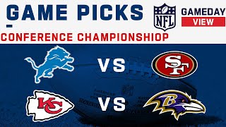 Conference Championship Game Picks [upl. by Refinej]