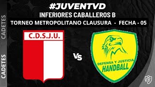 JUVENTUD VS DEFENSA Y JUSTICIA  FECHA 05 TORNEO CLAUSURA  INFERIORES CABALLEROS B CADETES [upl. by Lila745]