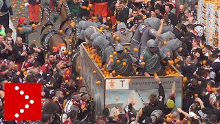 Ivrea Carnevale 2019 la battaglia delle arance [upl. by Sari]