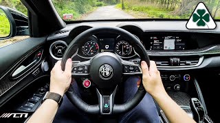 2023 Alfa Romeo Stelvio Quadrifoglio POV Drive The BEST Handling Performance SUV [upl. by Carry]