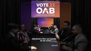 O custo do Vade Mecum e os desafios da advocacia vote22 oabdemocraticalondrina eleicoesoab [upl. by Erdnaxela]