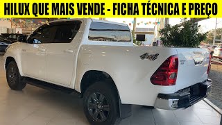 TOYOTA HILUX SR 2022  FICHA TÉCNICA PREÇO E APRESENTAÇÃO DE TODOS OS DETALHES [upl. by Asoj]