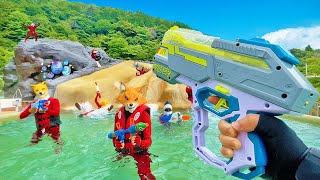 Nerf War  Water Park amp SPA Battle 5 Nerf First Person Shooter [upl. by Esydnac]