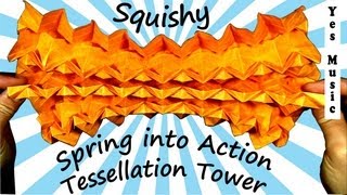 Tutorial Squishy Spring into Action Tessellation Tower with music [upl. by Burdelle]