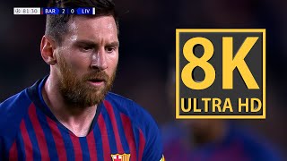 8K  Messi Free Kick Goal vs Liverpool [upl. by Osnola]