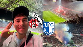 Was für eine UNGLAUBLICHE NACHT in KÖLN🔥🤯 1FC KÖLN vs 1FC MAGDEBURG  Stadionvlog [upl. by Knowle]