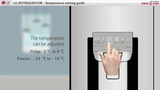 LG Refrigerators Temperature Setting Guide [upl. by Malachi]