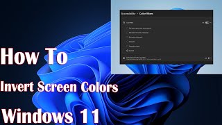 Title How to Invert Colors on Windows 11 With Shortcut  Easy StepbyStep Guide [upl. by Stover571]