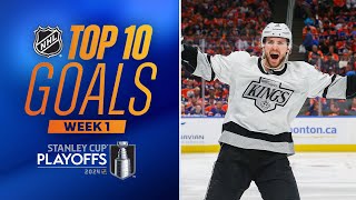 NHL Top 10 Goals from Week 1  2024 Stanley Cup Playoffs [upl. by Aisatal]