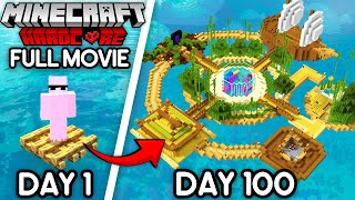 I Survived 100 Days on a Raft in Minecraft Hardcore [upl. by Ahsena194]