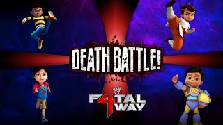 Rudra vs Shiva 20 vs Bheem vs Vir the robot boy  Fatal 4 way match [upl. by Soalokin]