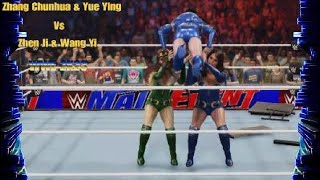 WWE 2K23 Zhang Chunhua amp Yue Ying Vs Zhen Ji amp Wang Yi  Tag Team Dynasty Warriors Match [upl. by Comstock]