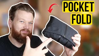 How to Fold a Rain Jacket Into a Pocket  Waterproof Week Day 3 [upl. by Ahsilla]