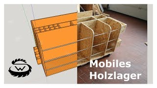 Holzlager selber bauen für die Werkstatt [upl. by Kcirneh]