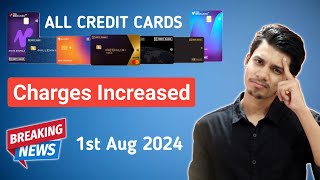 HDFC Credit Card Charges Increased  Hdfc Credit Card Charges 2024  Hdfc Bank Credit Card Charges [upl. by Sprage]