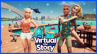 Juego parecido a Avakin Life ✨ ¡Podemos conducir coches 😱 VIRTUAL SIM STORY Gameplay 2022 [upl. by Elehcim]