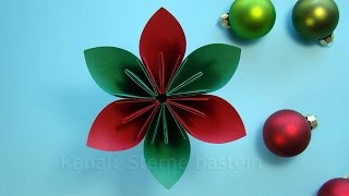 Basteln Weihnachten Weihnachtsdeko basteln mit Papier  Weihnachtsbasteln  DIY Ideen [upl. by Giarc519]