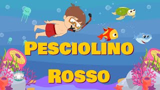 PESCIOLINO ROSSO I Sanremini  Canzoni per bambini e bimbi  Cartoni animati [upl. by Gellman335]