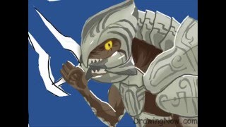 How to Draw Arbiter From Halo [upl. by Olgnaed]