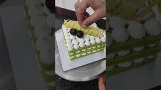 pistachio layer cake decoration ideas pistachio cakedecoration shots ytshorts viral [upl. by Assirrak]