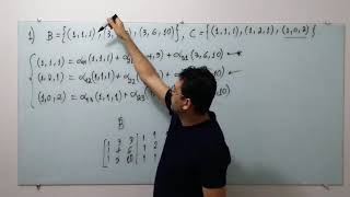 Matriz de Mudança de Base Álgebra Linear Matemática [upl. by Durrett525]