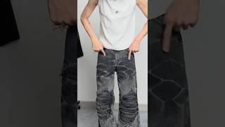 ngasihunjuk Baggy Distressed Jeans di Shopee [upl. by Ambros]