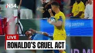 Cristiano Ronaldo red carded for elbowing opponent during Saudi Super Cup defeat – News54 Africa [upl. by Eciryt]