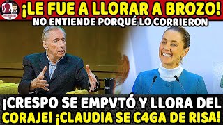 ¡SE C4GÓ DE RISA ¡PRESIDENTA HACE LLORAR A CRESPO SE EMPVTÓ EN VIVO Y ECHABA ESPUMA POR LA BOCA [upl. by Irahk594]