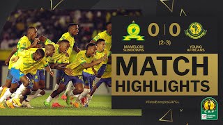 TotalEnergiesCAFCL  HIGHLIGHTS  M Sundowns 🆚 Young Africans  QuarterFinals 2nd Leg  202324 [upl. by Yrdnal]