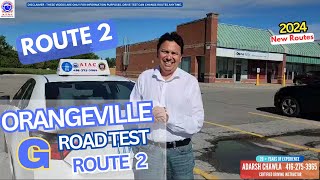 Orangeville G Road test Route No 2  New Modified G Test Route no2  New 2024 [upl. by Alisander]