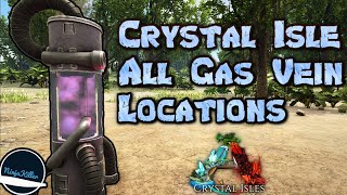 All Crystal Isle Gas Vein locations on Ark Survival Evolved guide [upl. by Riggall]