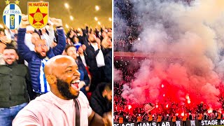 AMERICAN FAN EXPERIENCES THE MOST INTENSE DERBY IN ALBANIA  TIRANA VS PARTIZANI [upl. by Aneeb597]