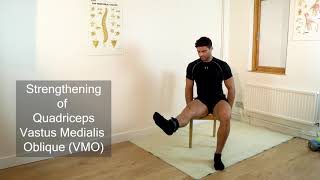 Quadriceps and Vastus Medialis Oblique VMO strengthening exercise 63b [upl. by Ardnuhsor]