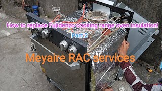 How to replace Fujidenzo gas range oven insulation fujidenzomeyairerefandairconservices [upl. by Culosio985]