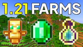 3 MUST HAVE FARMS IN MINECRAFT 121 [upl. by Herzen]