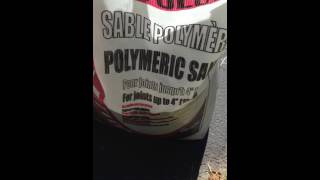 How to fix driveway cracks using polymeric sand [upl. by Ahsiya865]