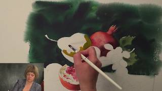 Elena Bazanovas watercolour masterclass Lesson 4 [upl. by Ahsikram]