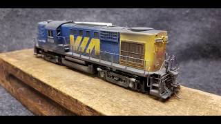 VIA Rail RS10 8558 Proto 1000 HO Scale [upl. by Esiuqram69]