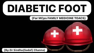 23DIABETIC FOOTMCPS FAMILY MEDICINE TOACS IN URDU [upl. by Hapte]