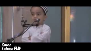 Surah Fatiha  3 year old kid reciting The Holy Quran beautiful voice [upl. by Analos]